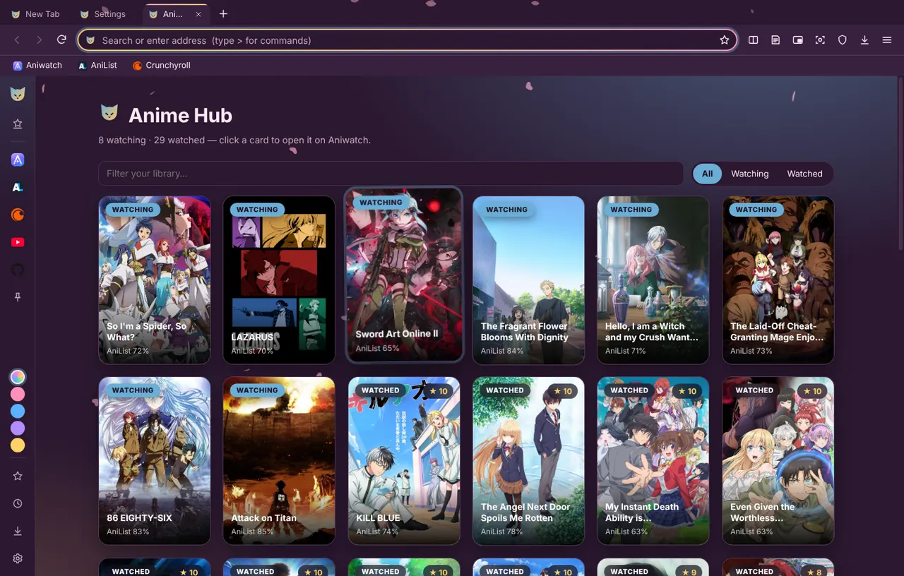 Anime hub
